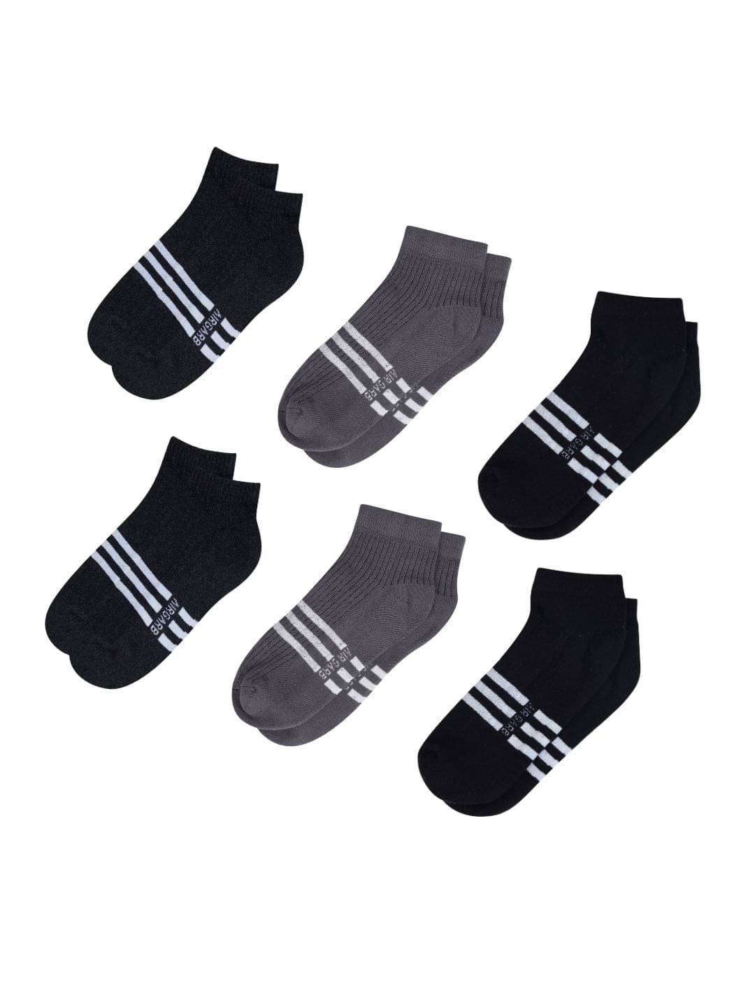 AIR GARB Pack of 6 Men's Cotton Low Ankle Socks ( Multicolor )     			AIR GARB Pack of 6 Men's Cotton Low Ankle Socks ( Multicolor )