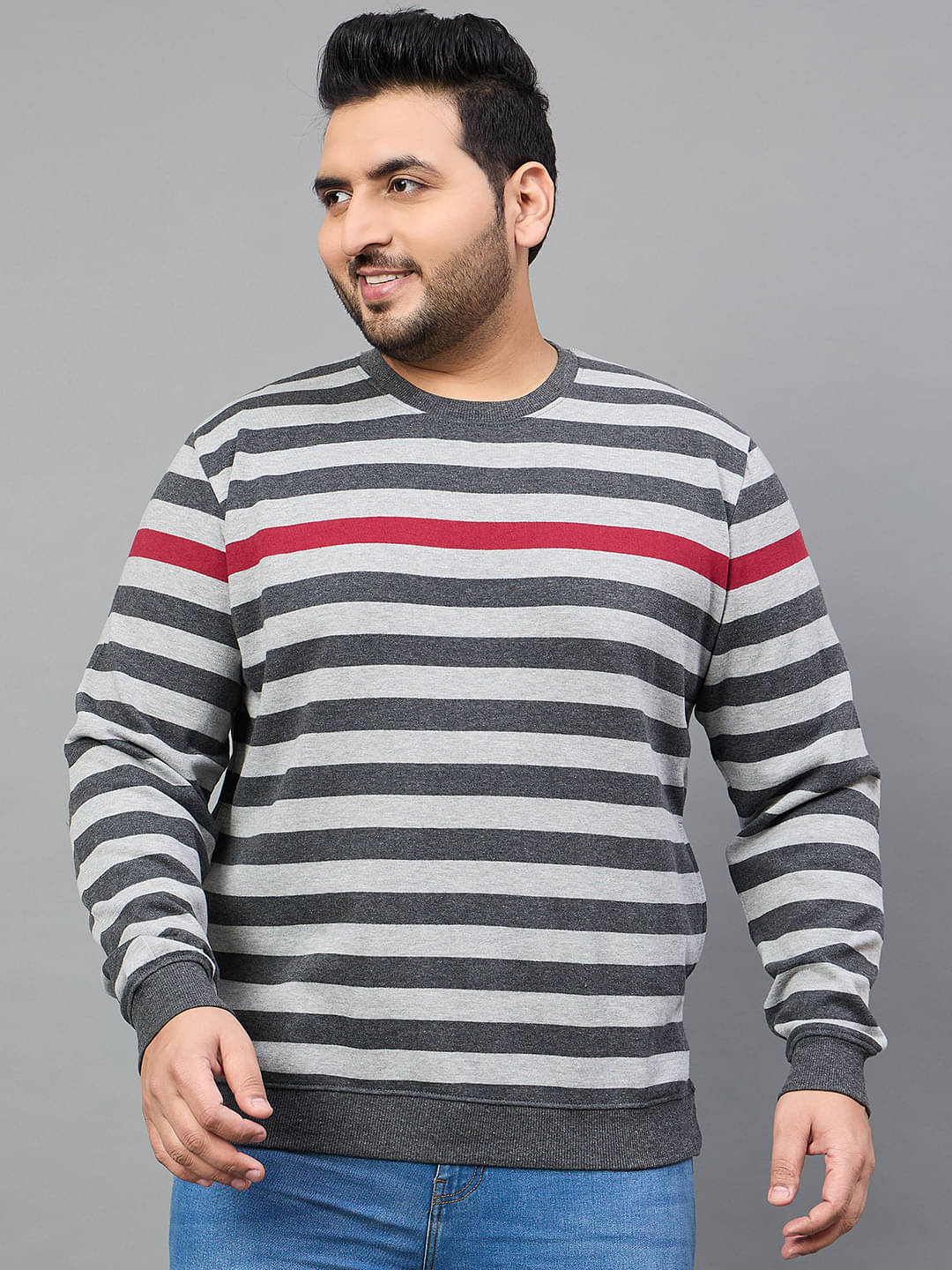     			AUSTIVO Fleece Round Neck Men's Sweatshirt - Multi ( Pack of 1 )
