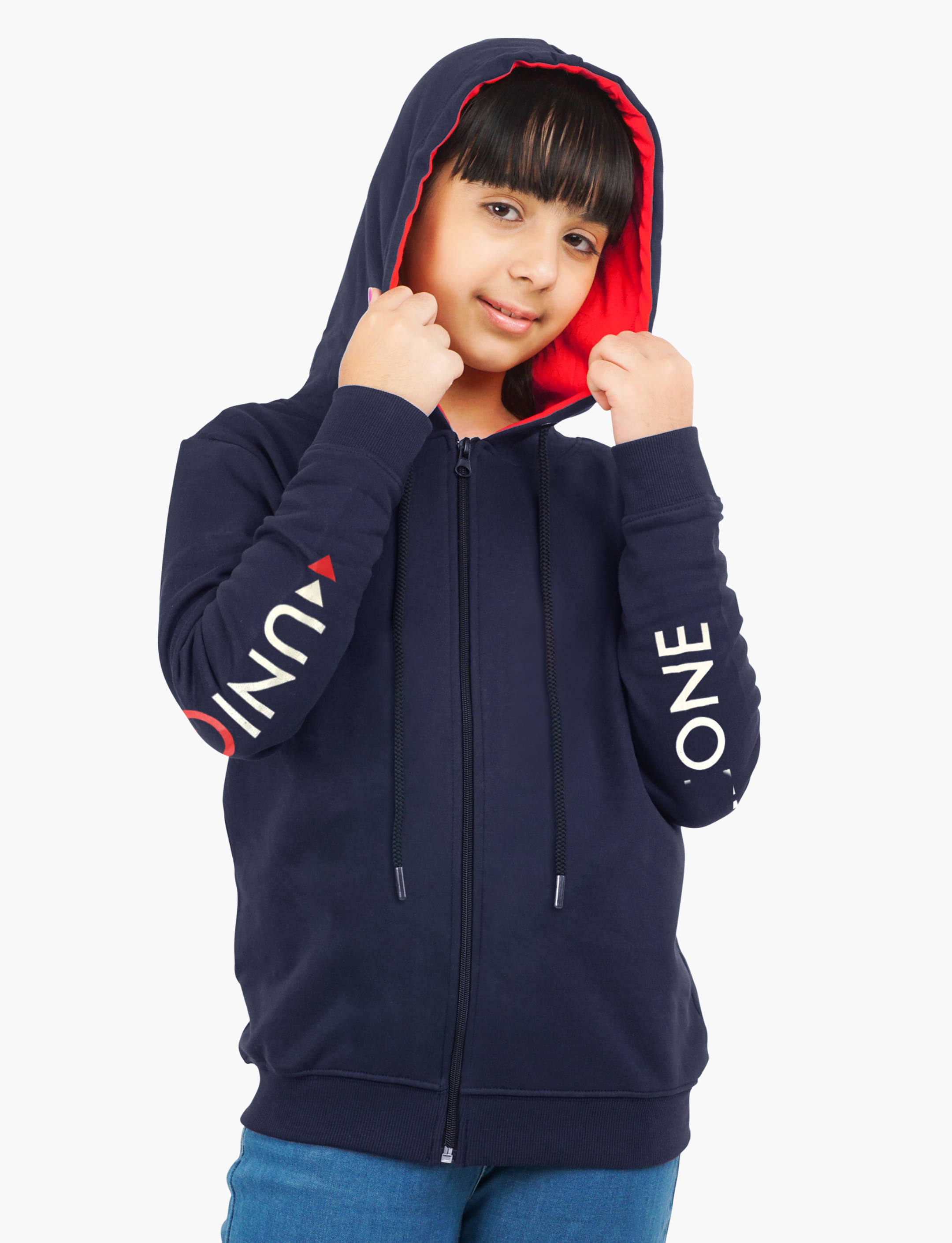     			Ariel Pack of 1 Girls Cotton Blend Sweatshirt ( Navy )