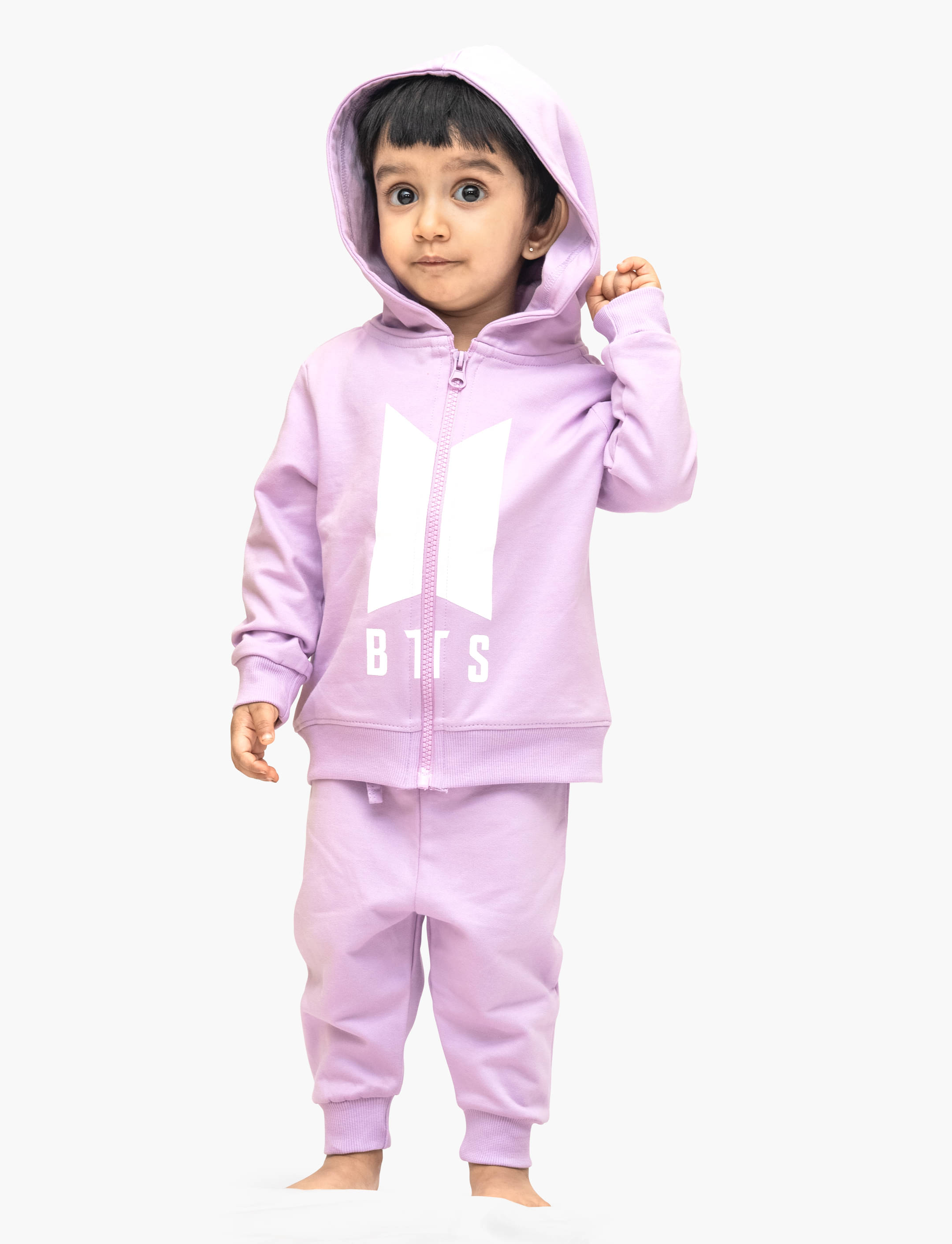     			Ariel Pack of 1 Unisex Cotton Blend Sweatshirt & Trackpant Set ( Purple )