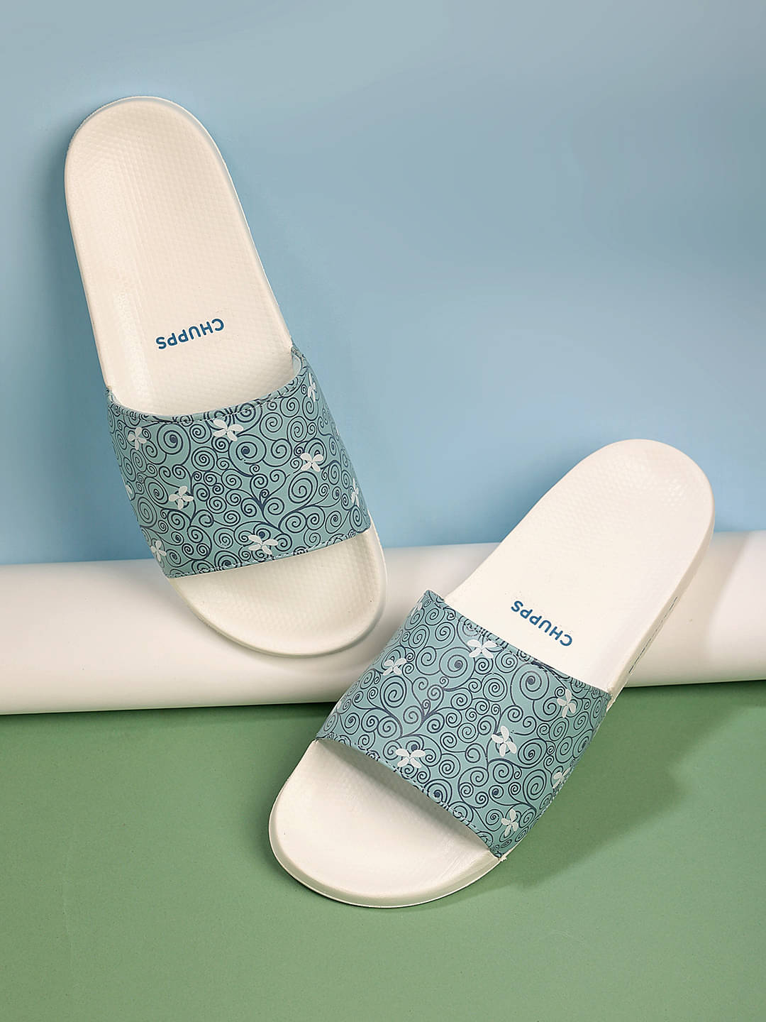     			CHUPPS Blue Women's Slide Flip Flop
