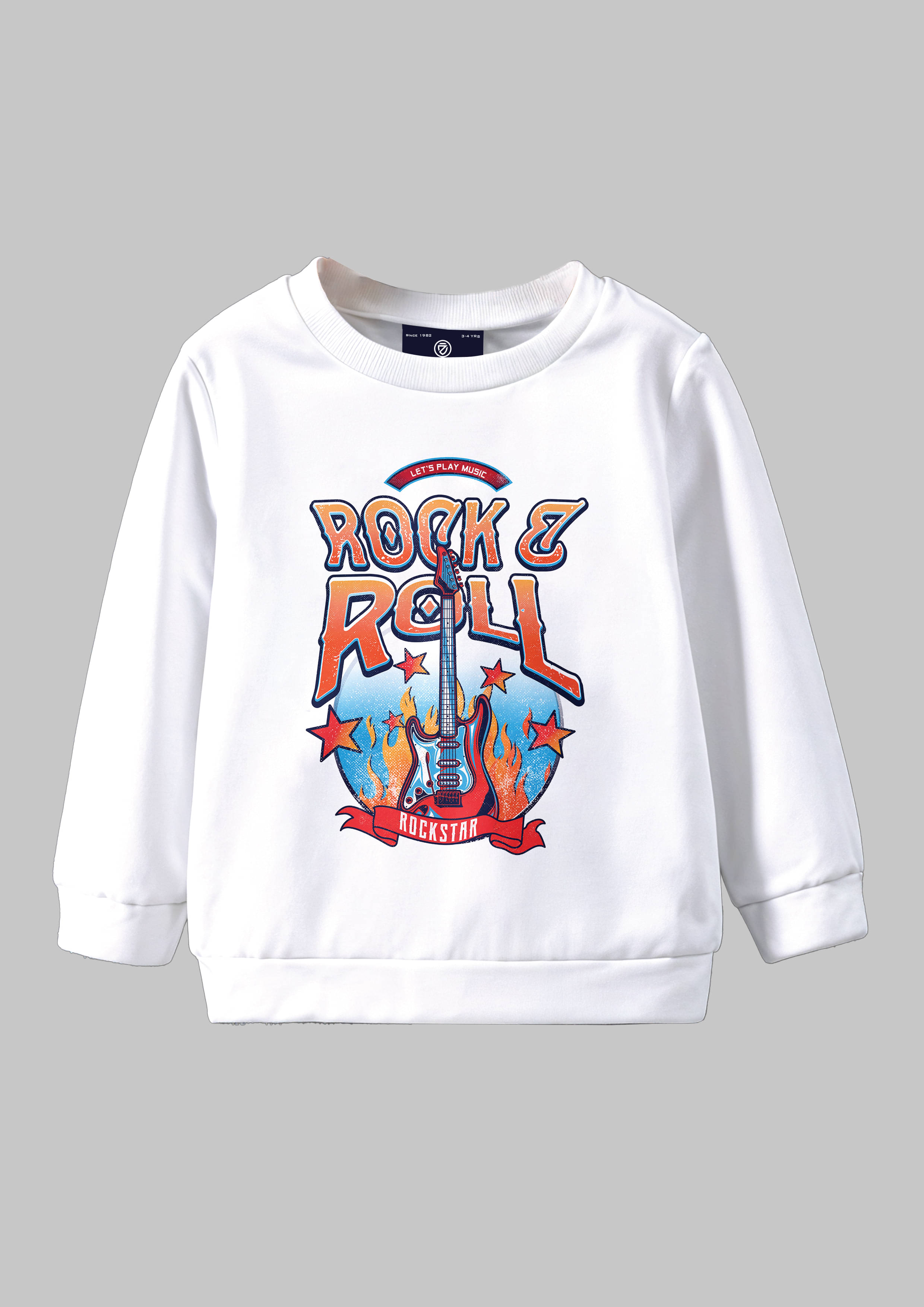     			CODEZ Pack of 1 Boys Fleece Sweatshirt ( Off White )