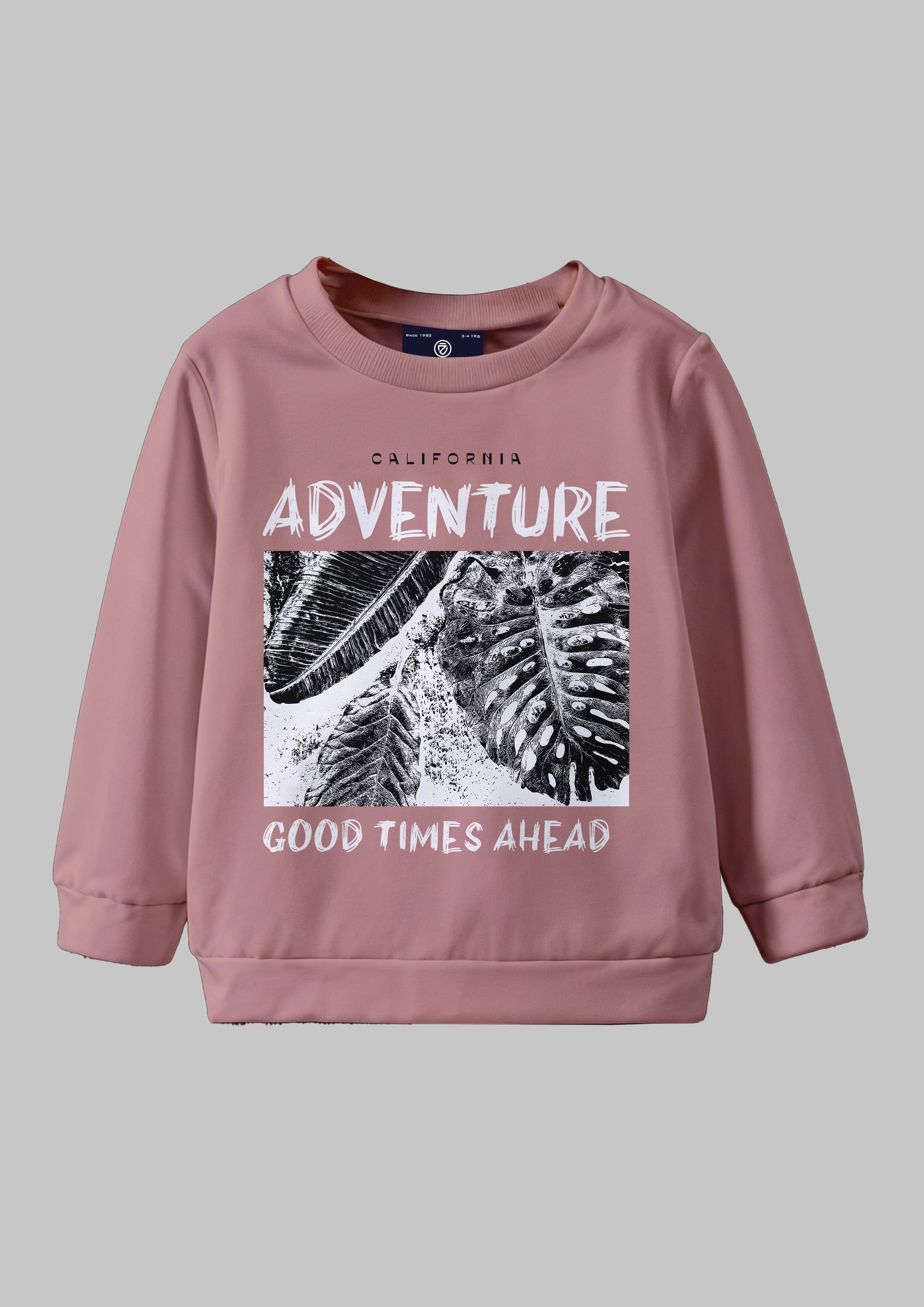     			CODEZ Pack of 1 Boys Fleece Sweatshirt ( Pink )