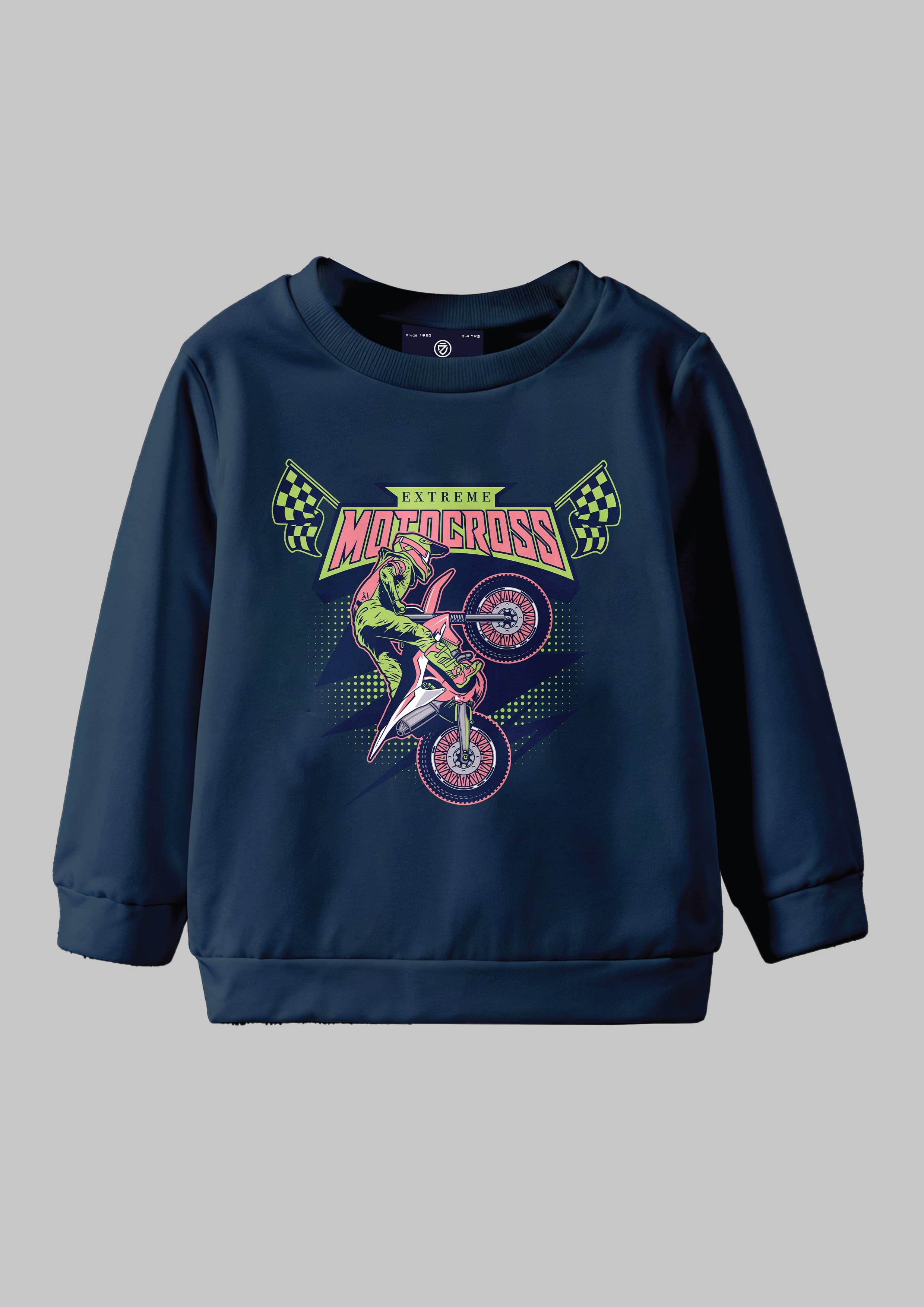     			CODEZ Pack of 1 Boys Fleece Sweatshirt ( Navy )
