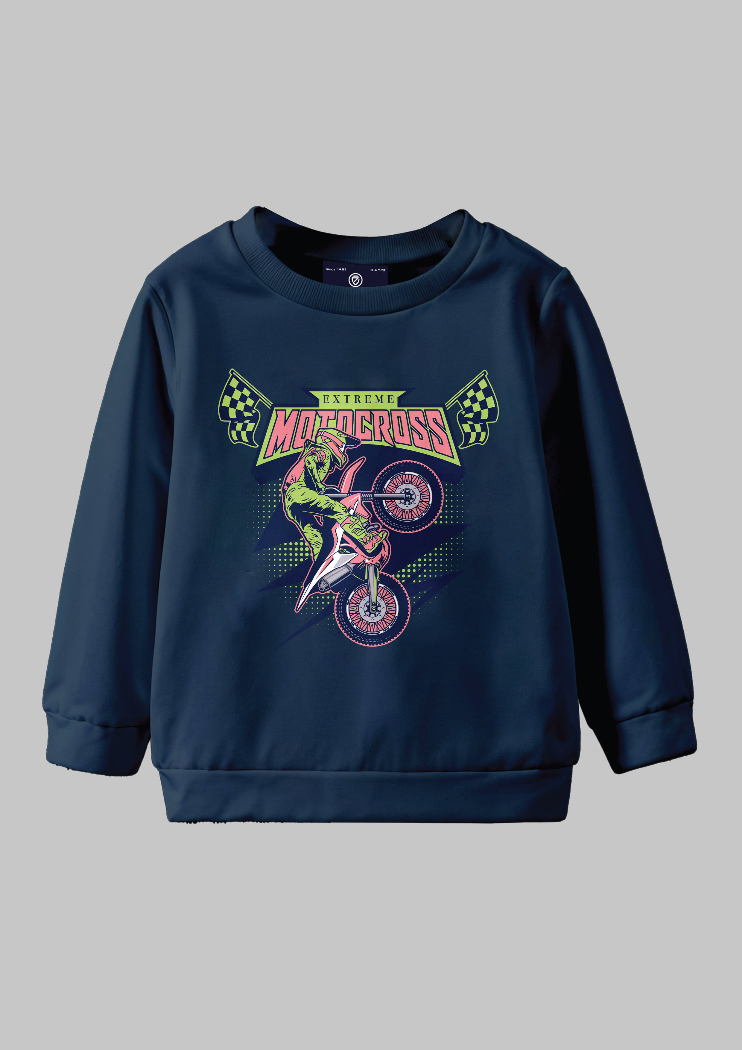     			CODEZ Pack of 1 Boys Fleece Sweatshirt ( Navy )