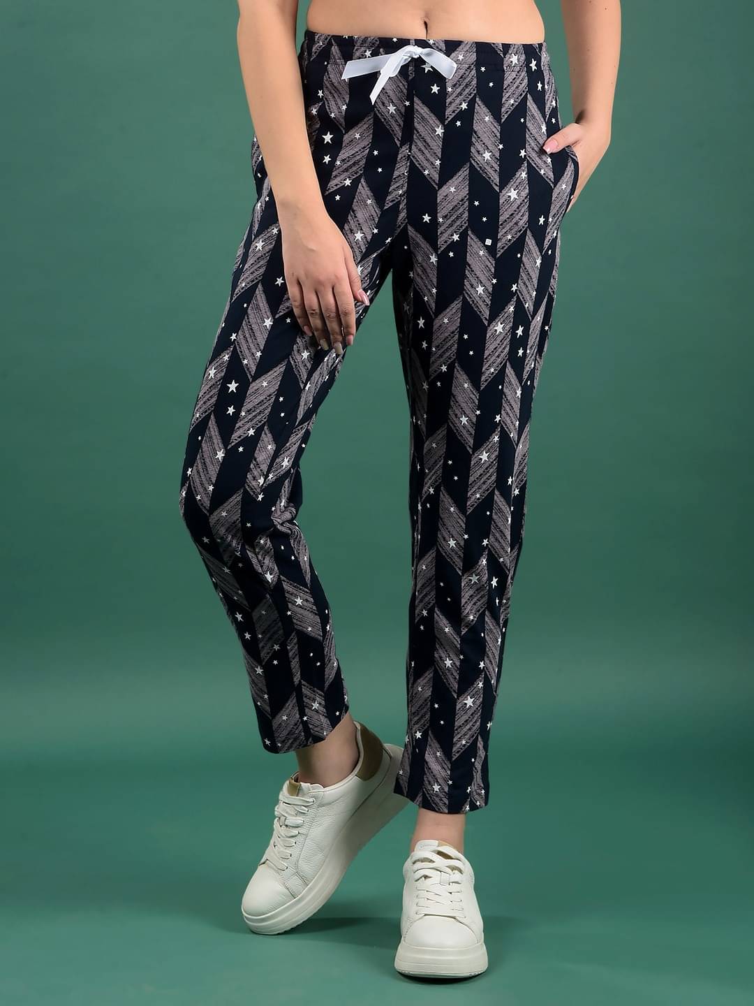     			Dollar Missy Black Cotton Blend Women's Nightwear Pyjama ( Pack of 1 )