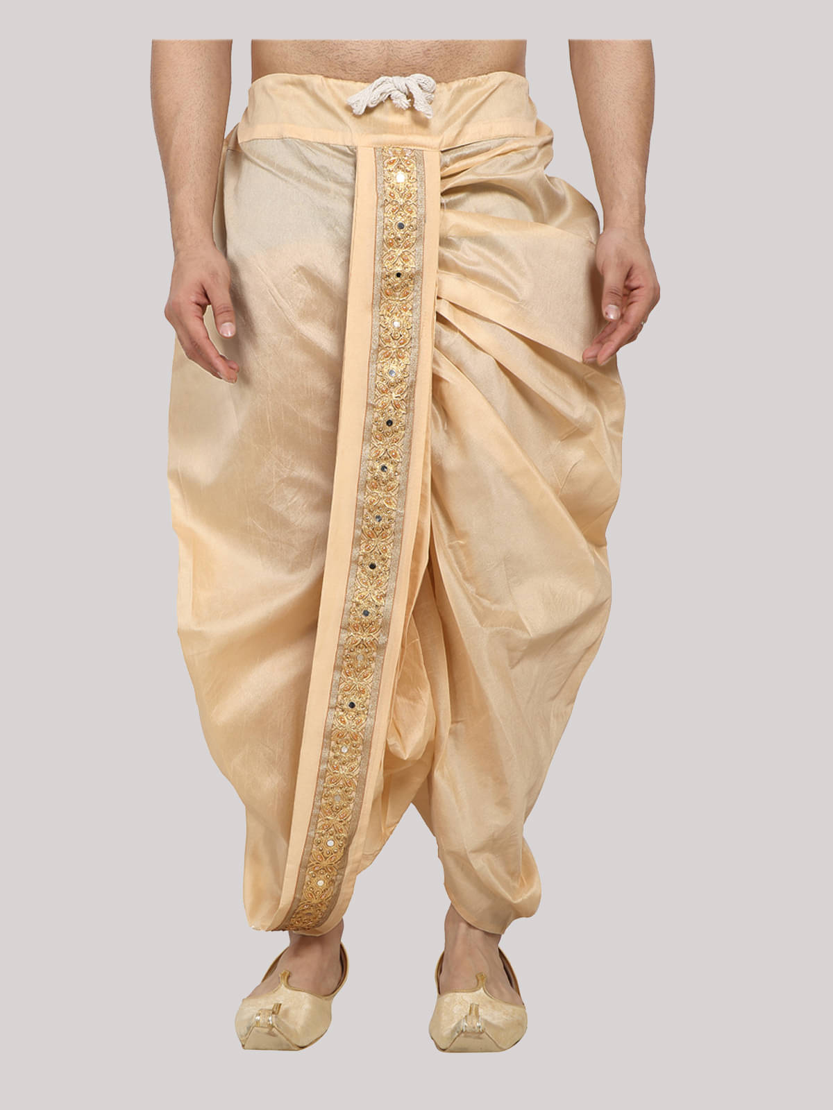 GN hub Silk Men's Dhoti Beige ( Pack of 1 ) GN hub Silk Men's Dhoti Beige ( Pack of 1 )