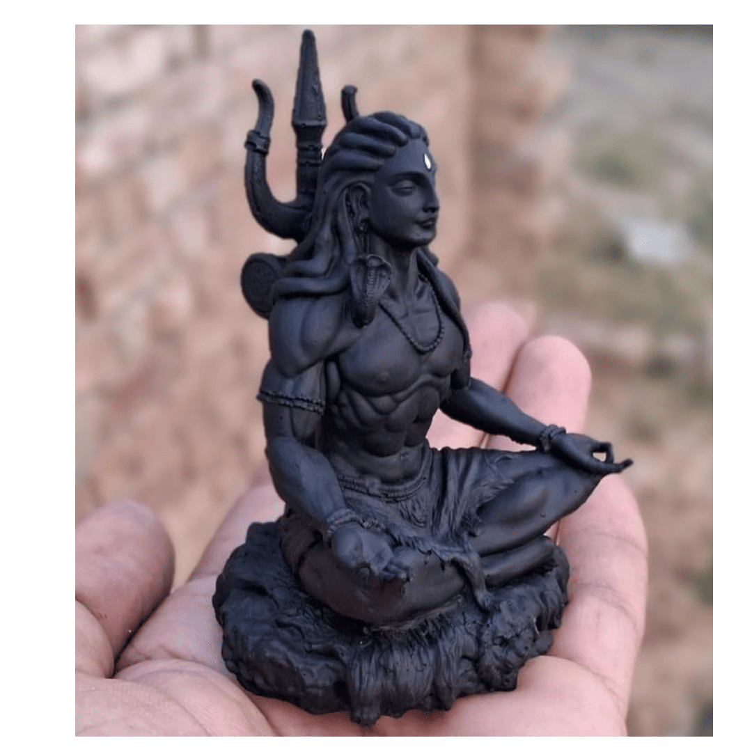     			NAVYAKSH Brass Lord Shiva Idol ( 13 cm )