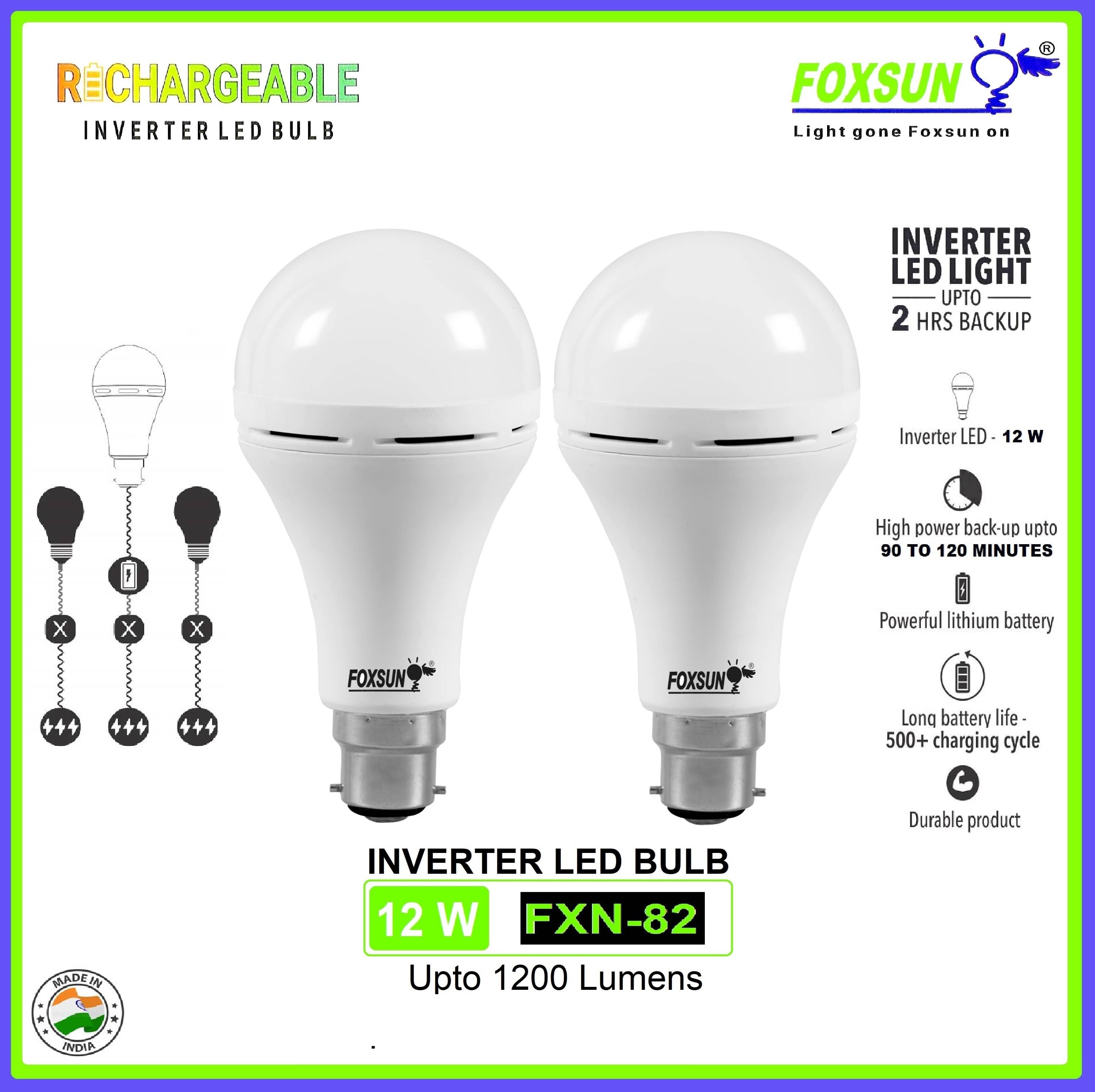 SPARKWORLD 12W Cool Day Light Inverter Bulb ( Pack of 2 ) SPARKWORLD 12W Cool Day Light Inverter Bulb ( Pack of 2 )