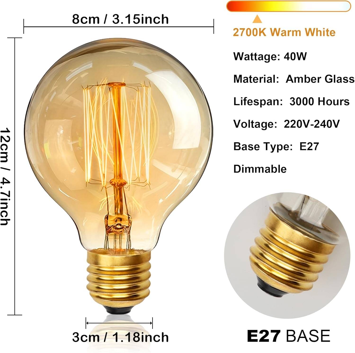 SPARKWORLD 40W Dimmable Smart Bulb ( Single Pack ) SPARKWORLD 40W Dimmable Smart Bulb ( Single Pack )