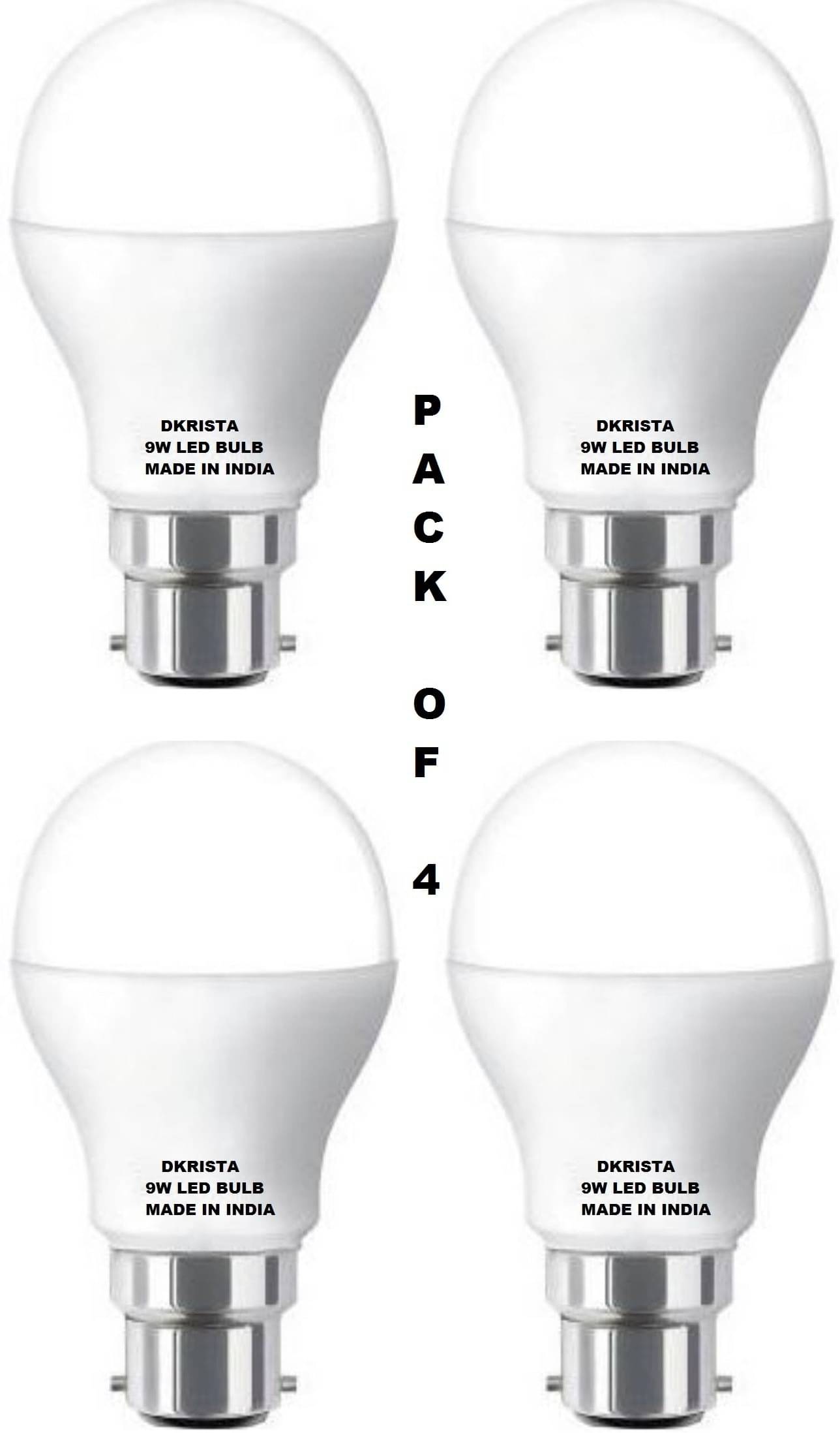SPARKWORLD 9W Cool Day Light LED Bulb ( Pack of 4 ) SPARKWORLD 9W Cool Day Light LED Bulb ( Pack of 4 )