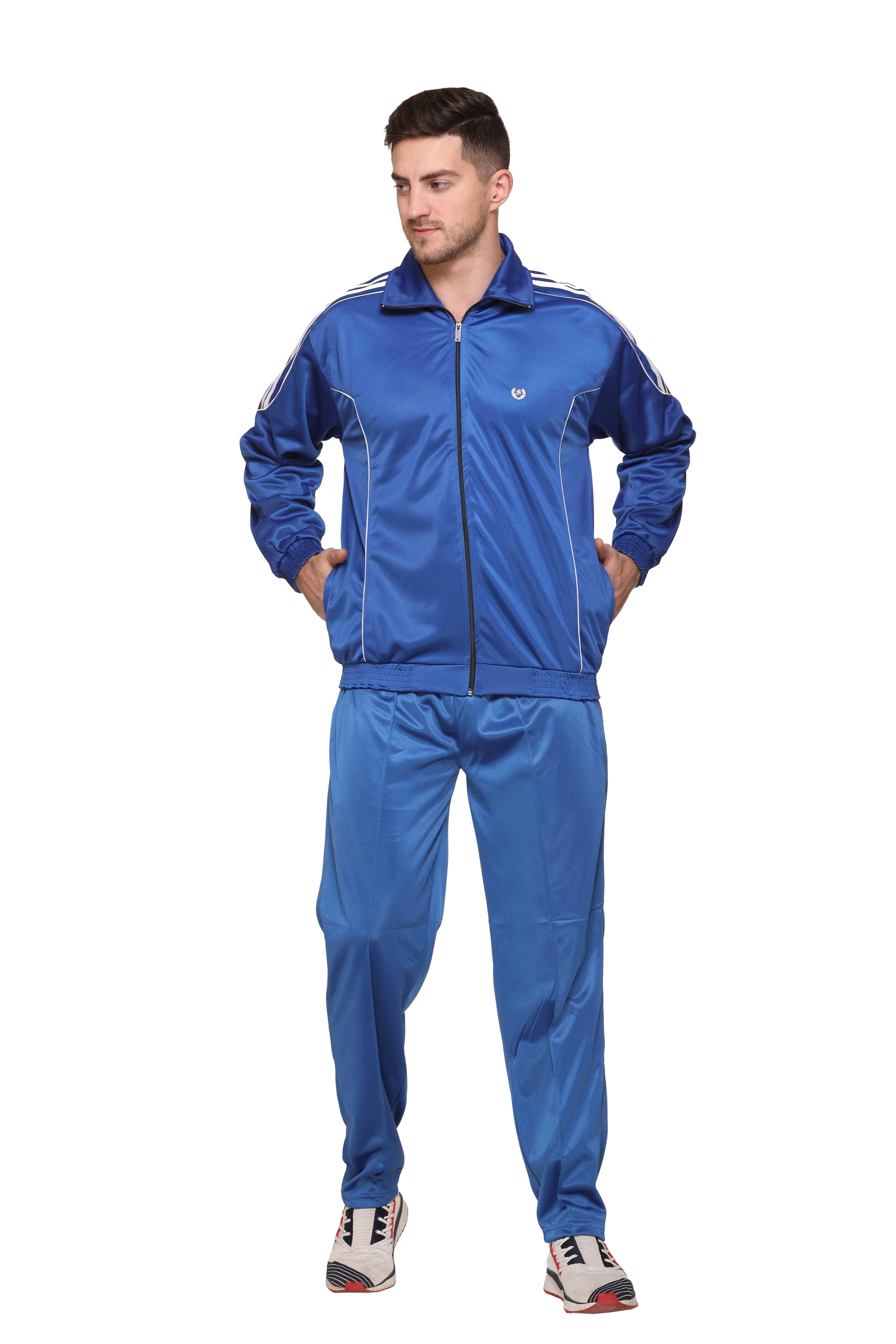     			Warm Up Blue Polyester Regular Fit Men's Tracksuit ( Pack of 1 )