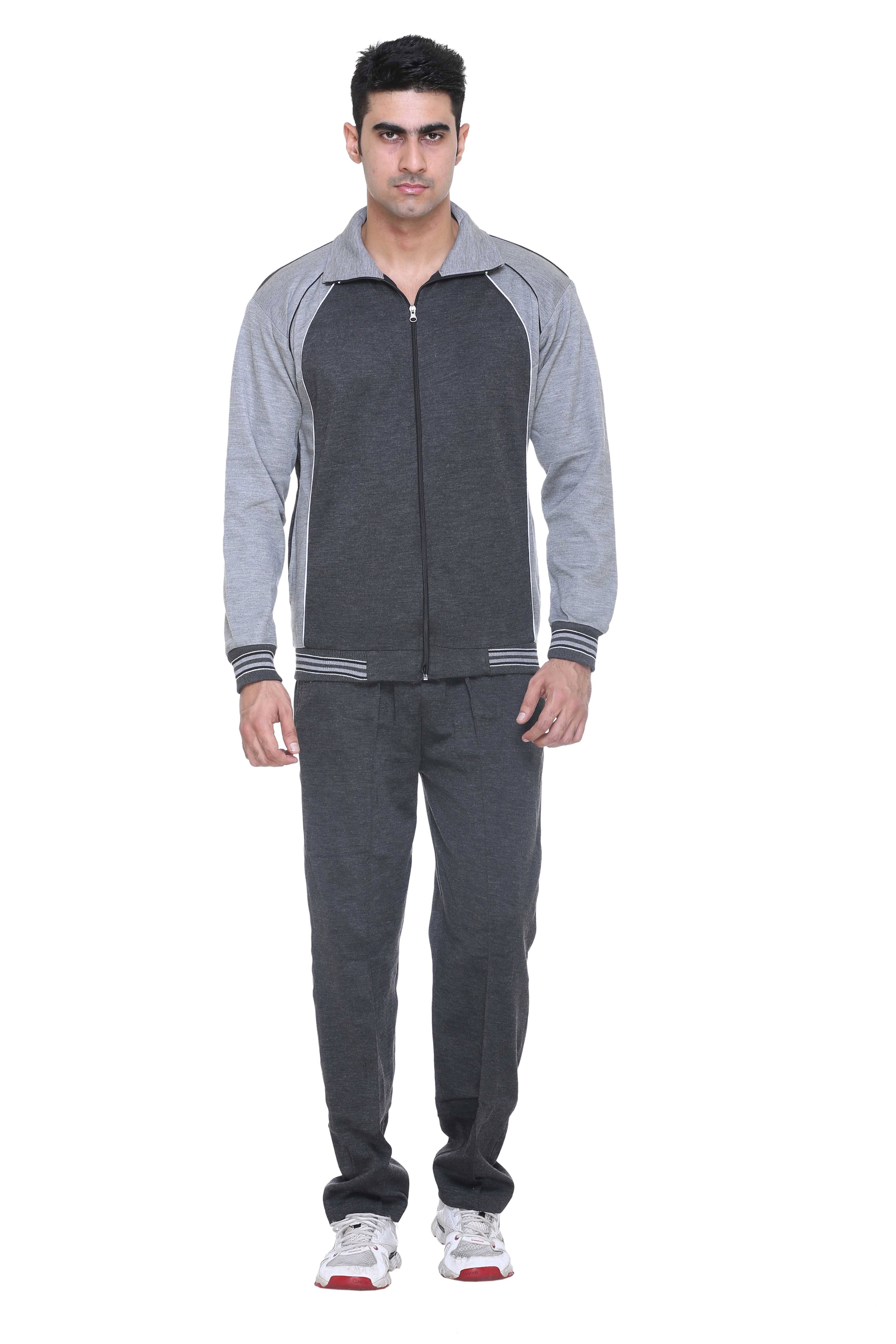 Warm Up Grey Polyester Regular Fit Men's Tracksuit ( Pack of 1 ) Warm Up Grey Polyester Regular Fit Men's Tracksuit ( Pack of 1 )