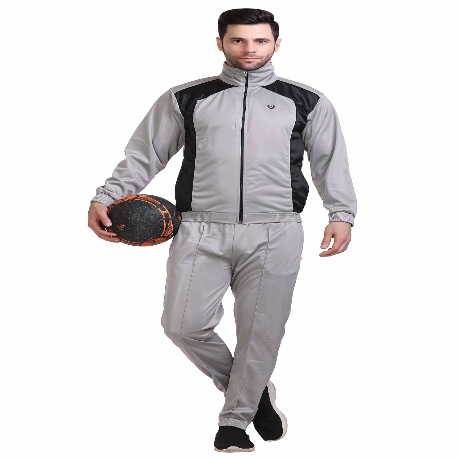 Warm Up White Polyester Regular Fit Men's Tracksuit ( Pack of 1 )