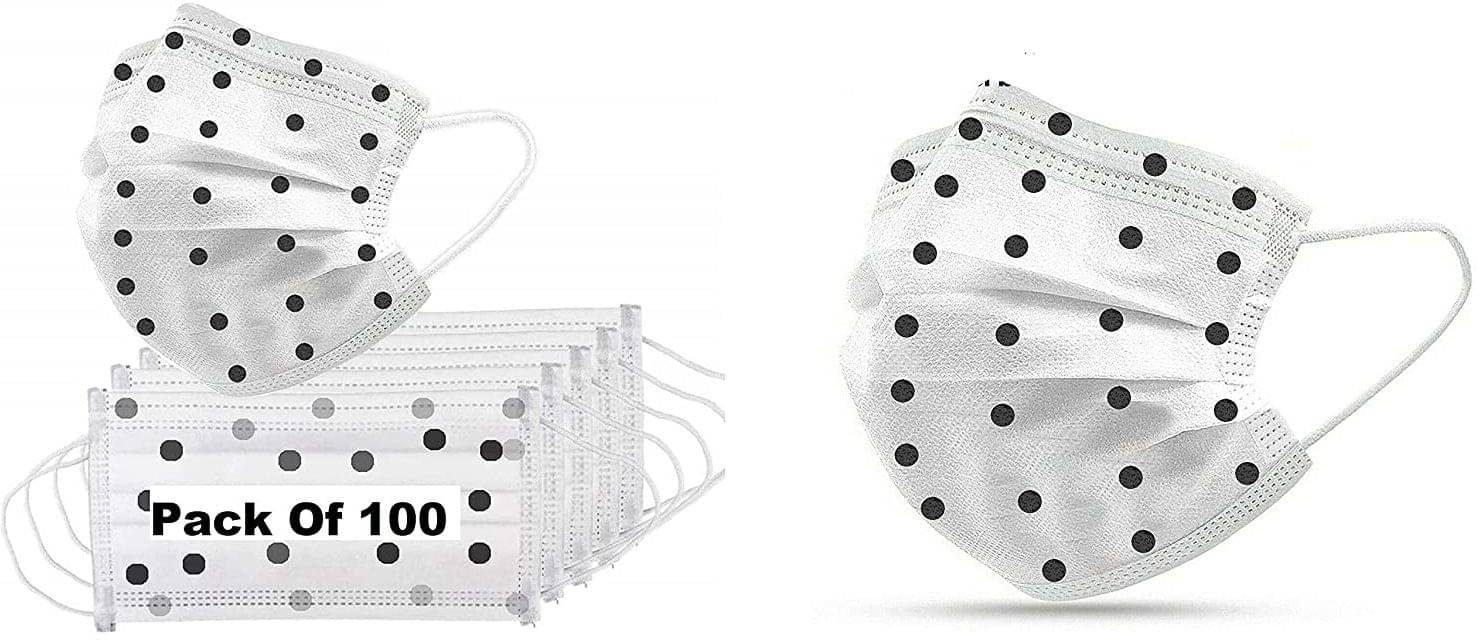     			Wellstar Multicolor 3 Ply Mask ( Pack of 100 )