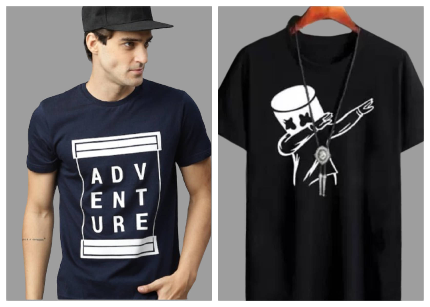 attitude start of fashion Pack of 2 Polyester Regular Fit Men's T-Shirt ( Black ) attitude start of fashion Pack of 2 Polyester Regular Fit Men's T-Shirt ( Black )