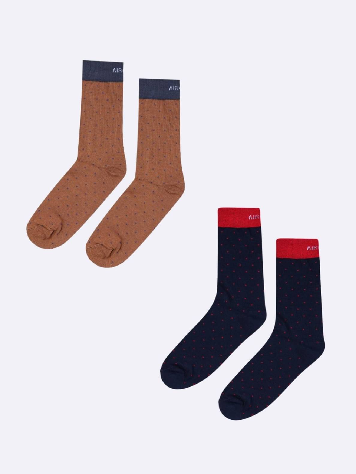AIR GARB Pack of 2 Men's Cotton Mid Length Socks ( Multicolor )     			AIR GARB Pack of 2 Men's Cotton Mid Length Socks ( Multicolor )