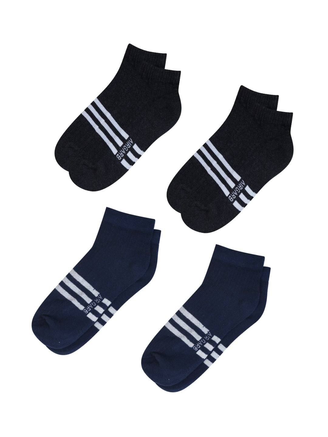 AIR GARB Pack of 4 Men's Cotton Ankle Length Socks ( Navy Blue )     			AIR GARB Pack of 4 Men's Cotton Ankle Length Socks ( Navy Blue )