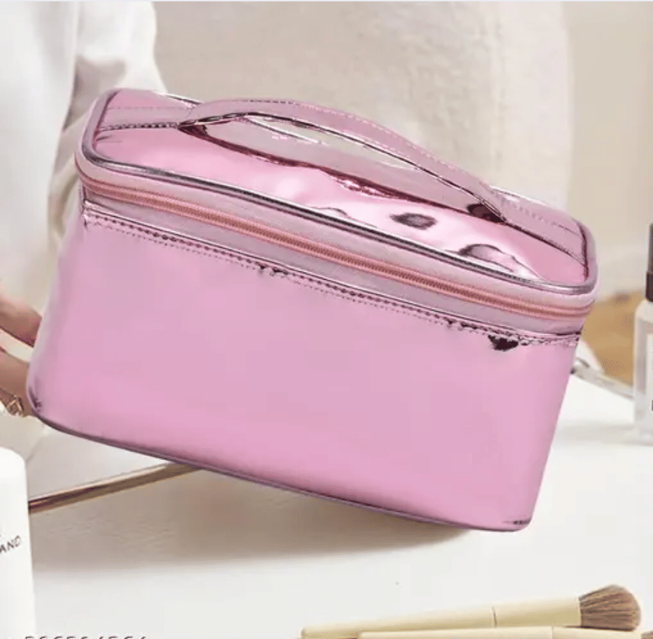     			ASTUTE Travel Makeup Cosmetic Pouch Large - Pink