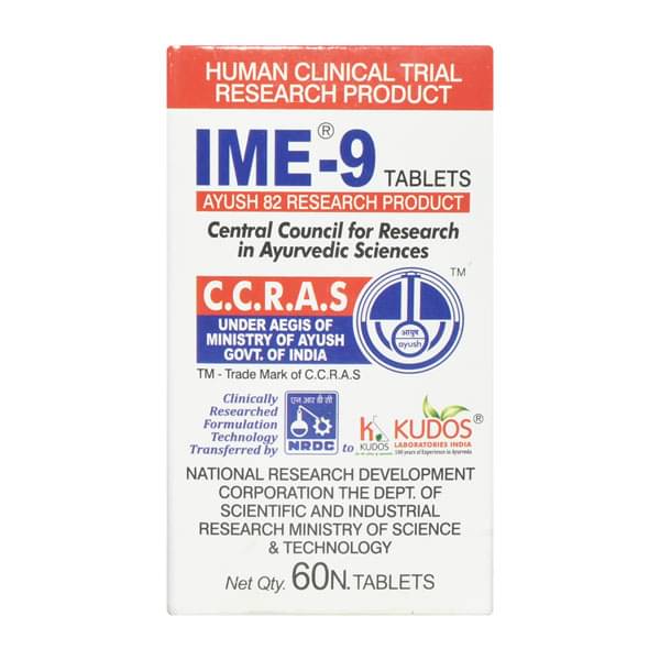    			Ayurveda Cure Kudos IME-9 Tablet 180 no.s Pack of 3