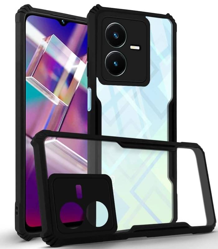 Gemesha Bumper Cases Compatible For Polycarbonate Vivo Y22 ( ) Gemesha Bumper Cases Compatible For Polycarbonate Vivo Y22 ( )
