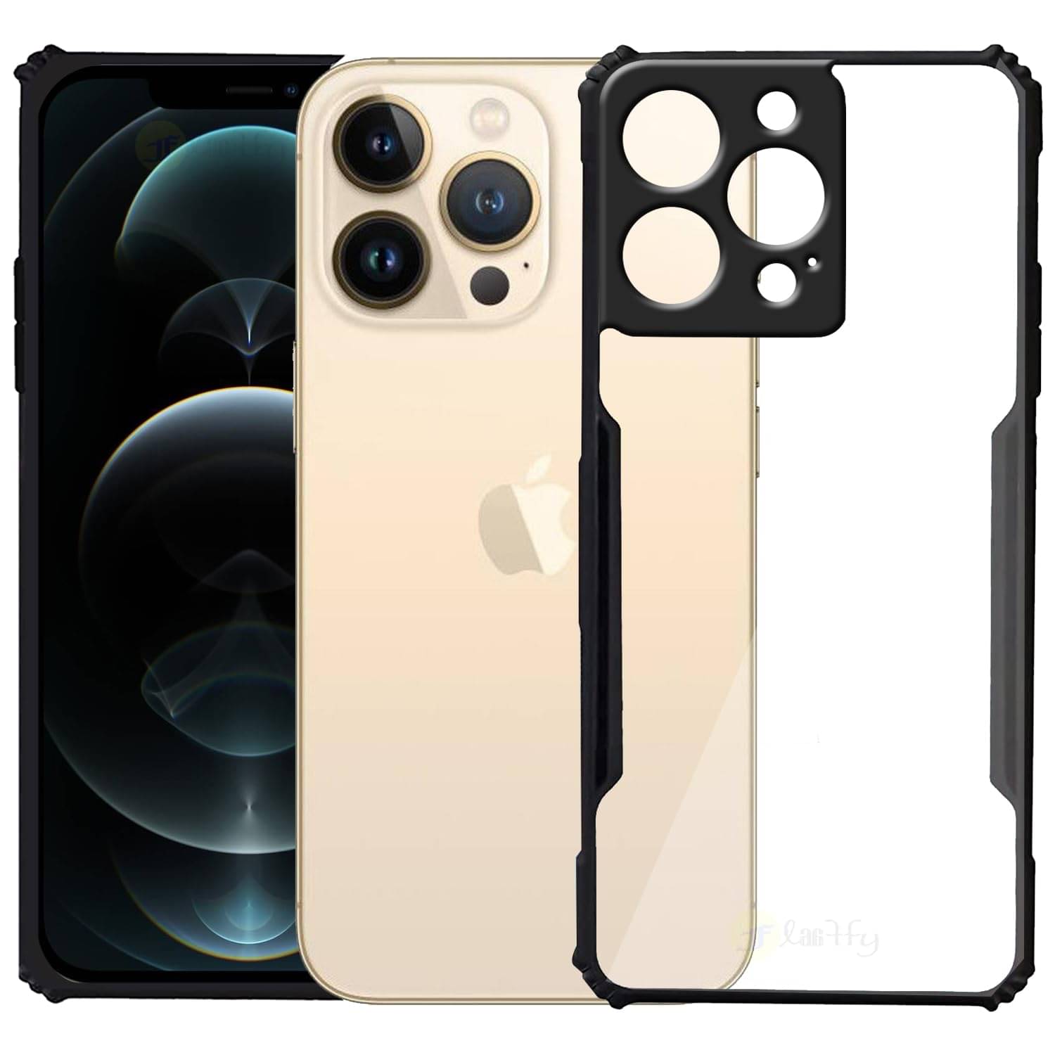     			Gemesha Plain Cases Compatible For Polycarbonate Apple Iphone 12 PRO MAX ( )