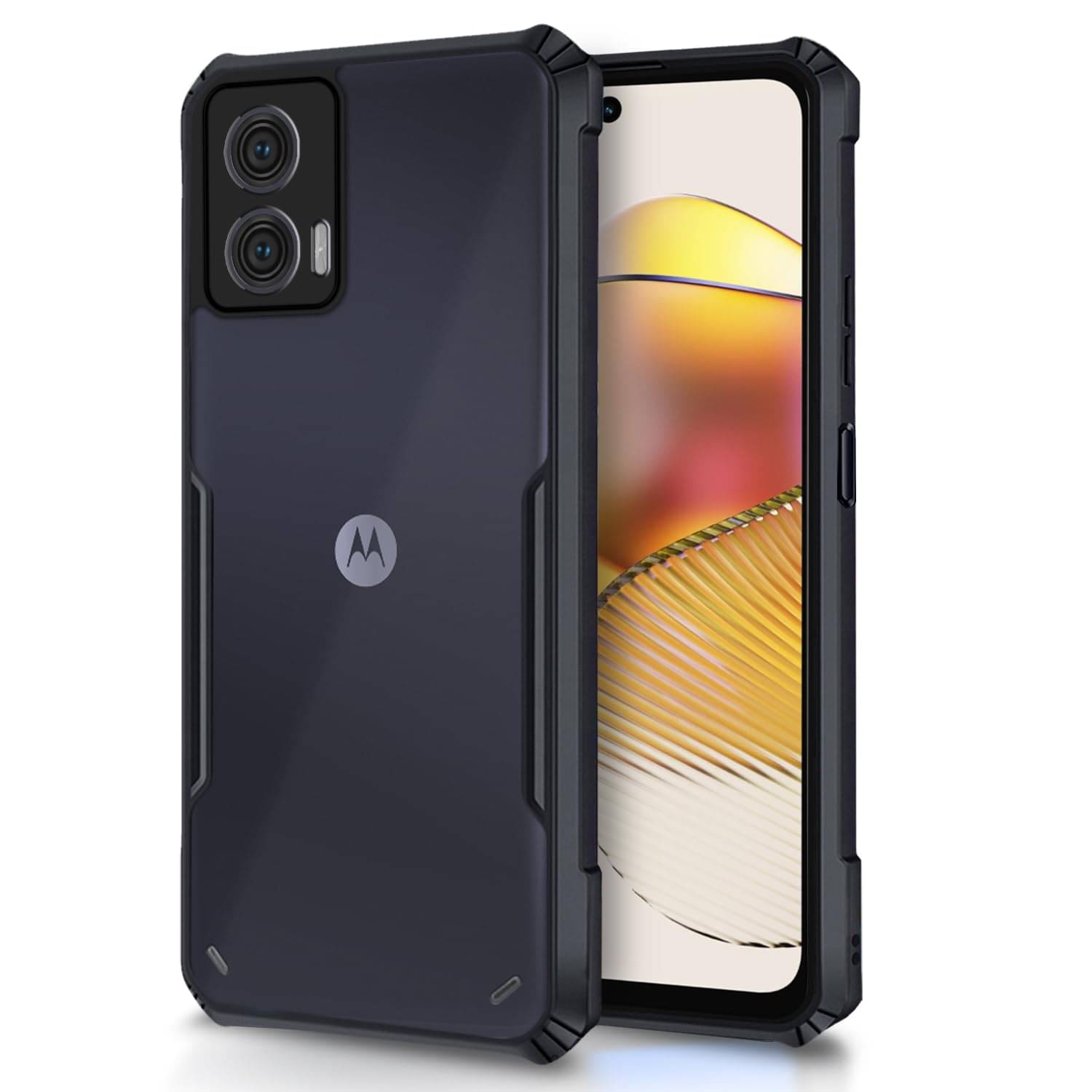 Gemesha Plain Cases Compatible For Polycarbonate Motorola Moto G73 ( ) Gemesha Plain Cases Compatible For Polycarbonate Motorola Moto G73 ( )