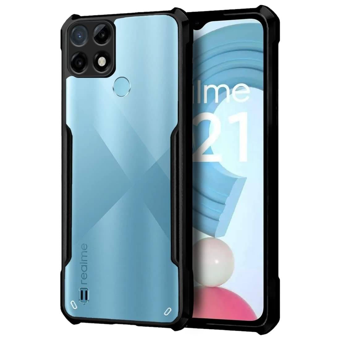Gemesha Plain Cases Compatible For Polycarbonate REALME C21 ( ) Gemesha Plain Cases Compatible For Polycarbonate REALME C21 ( )