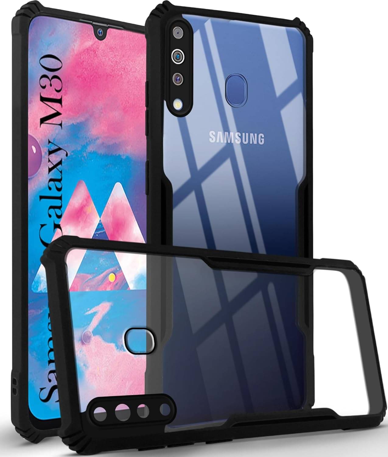     			Gemesha Plain Cases Compatible For Polycarbonate Samsung Galaxy M30 ( )