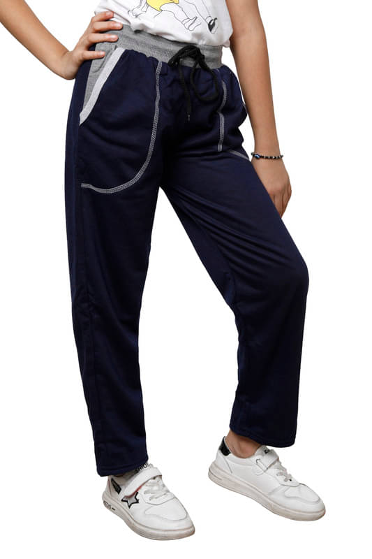     			IndiWeaves Pack of 1 Girls Fleece Trackpants ( Colors )