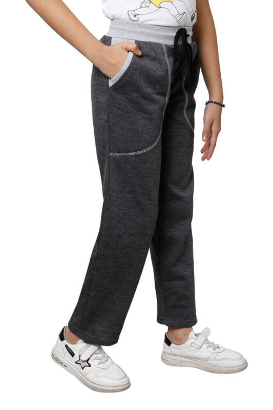     			IndiWeaves Pack of 1 Girls Fleece Trackpants ( Colors )