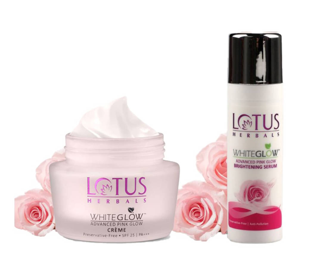     			Lotus Herbals Purglow Advanced Pink Glow Day Cream 50g , Pink Glow Face Serum 30ml (Pack of 2)
