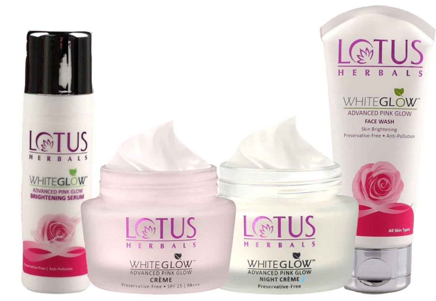Lotus Herbals Purglow Day Cream 50g , Night Cream 50g , Face Serum 30ml , Facewash 100G (Pack of 4) Lotus Herbals Purglow Day Cream 50g , Night Cream 50g , Face Serum 30ml , Facewash 100G (Pack of 4)