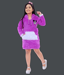 NEWSIFA Pack of 1 Girls Wollen Pullover ( Purple )