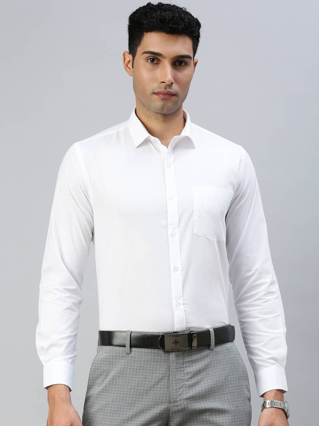 Ramraj cotton Cotton Regular Fit Full Sleeves Men's Formal Shirt - White ( Pack of 1 ) Ramraj cotton Cotton Regular Fit Full Sleeves Men's Formal Shirt - White ( Pack of 1 )