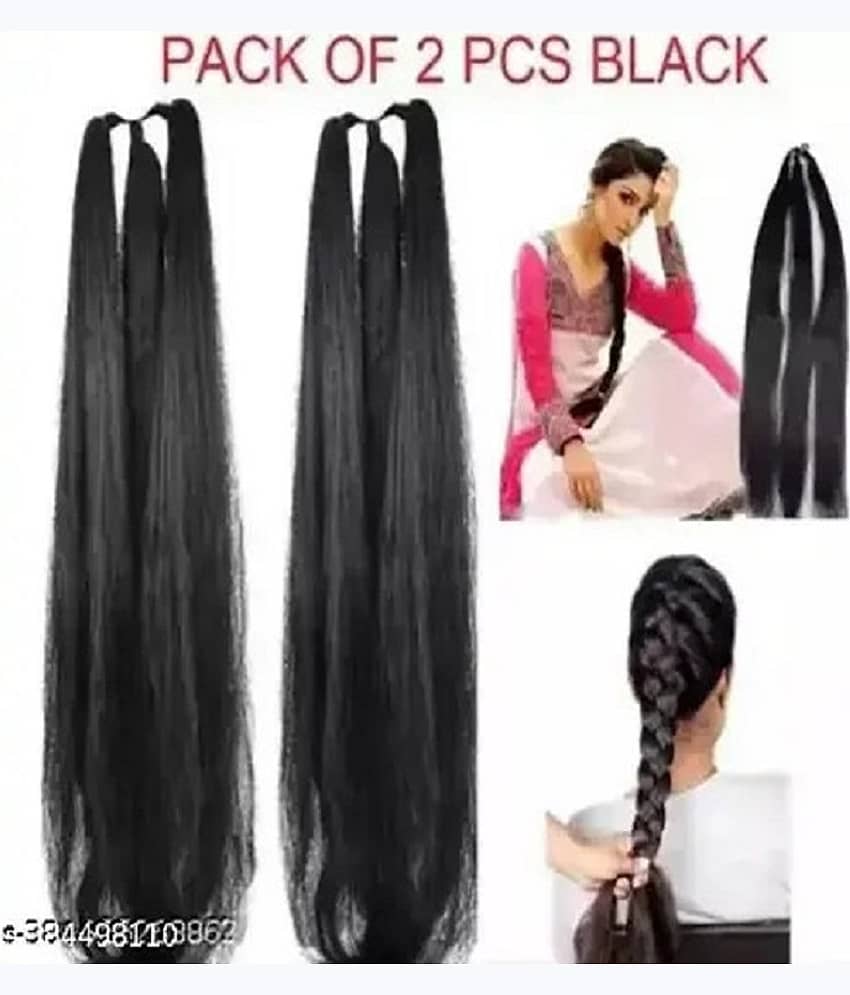 Renu Creation Black Girls Hair Extension ( Pack of 2 ) - Jewellery Sets | Buy online on ZillyBuy
