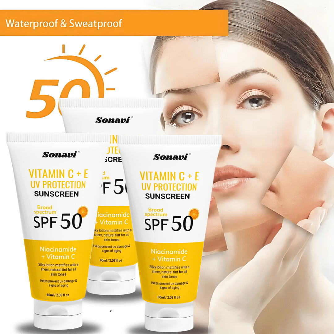     			Sonavi SPF 50 Sunscreen Cream For All Skin Type ( Pack of 3 )