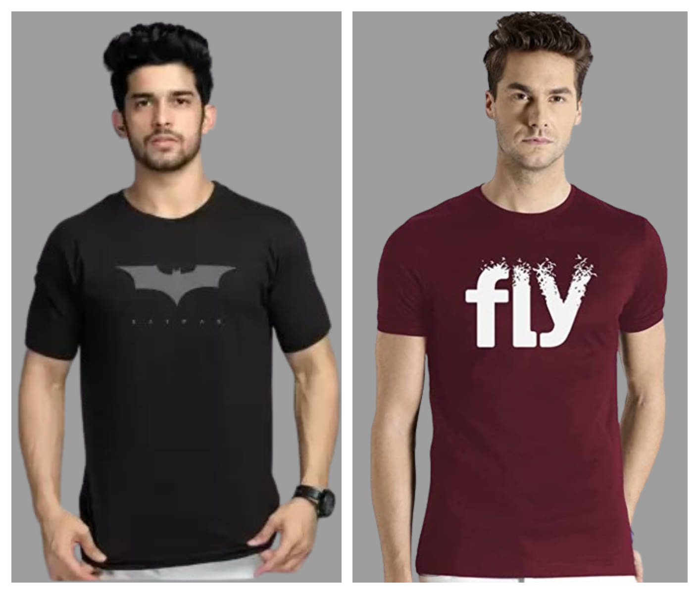     			attitude start of fashion Pack of 2 Polyester Regular Fit Men's T-Shirt ( Maroon )