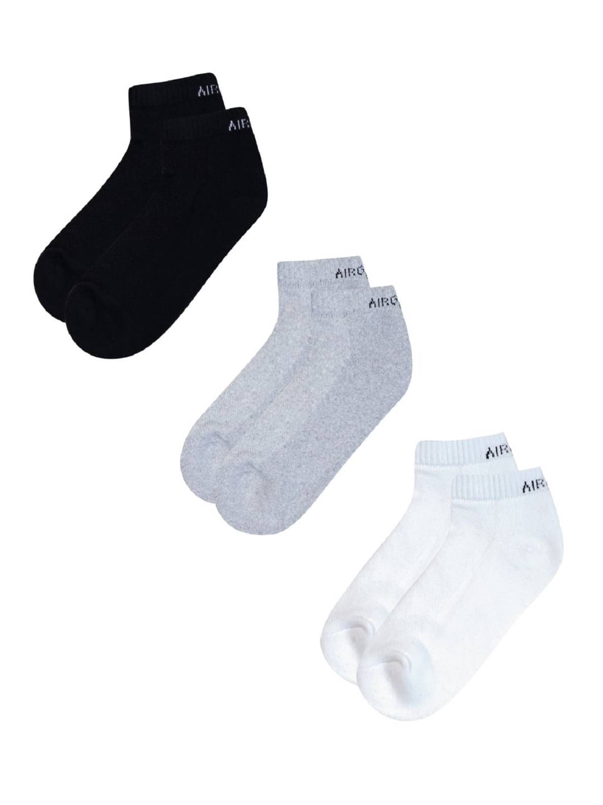     			AIR GARB Pack of 3 Men's Cotton Low Cut Socks ( Multicolor )
