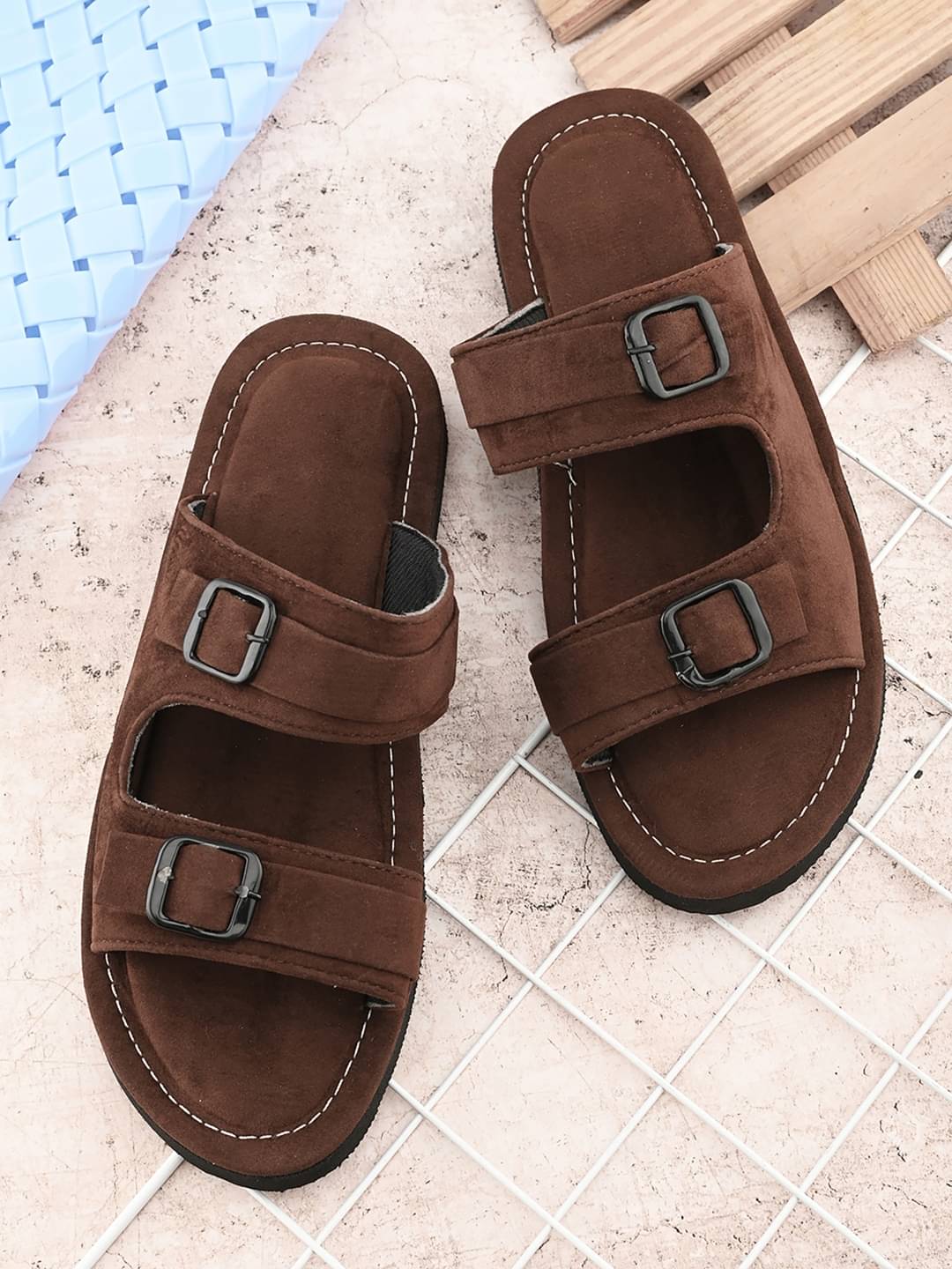     			Anjaneya Creations Brown Men's Kolhapuris