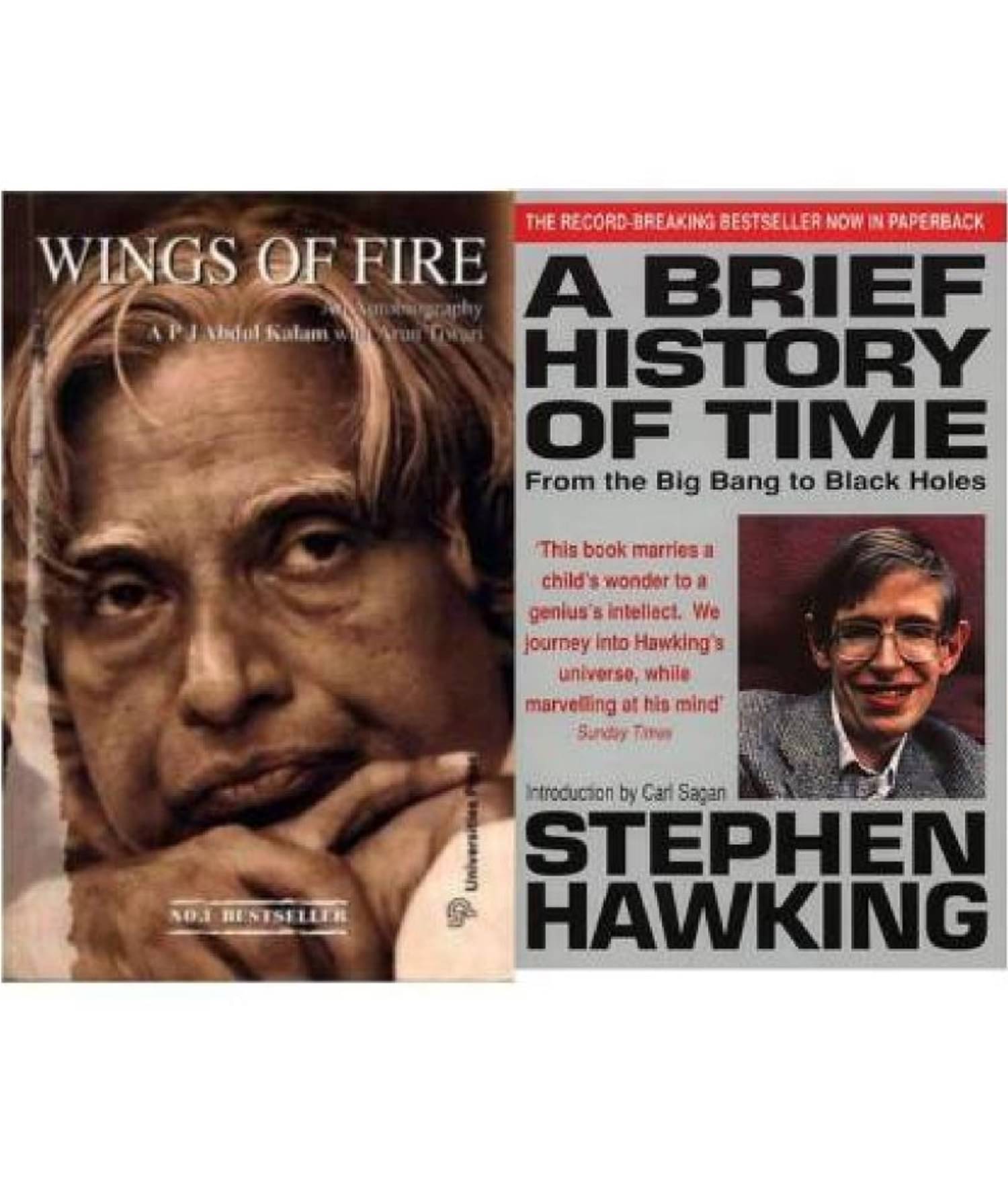 Brief History Of Time & Wings Of Fire Combo (Paperback, Stephen hawkings, Arun tiwari) Brief History Of Time & Wings Of Fire Combo (Paperback, Stephen hawkings, Arun tiwari)