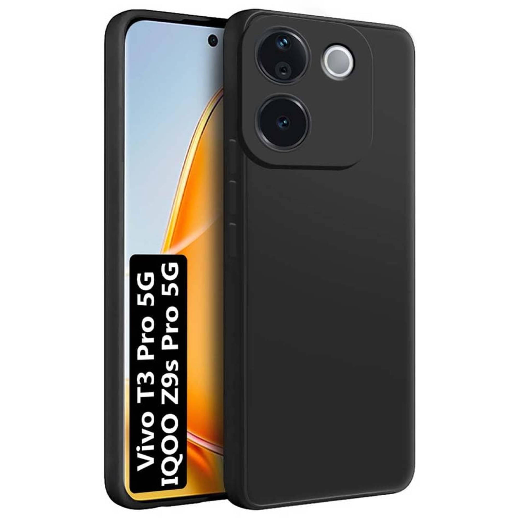     			Case Vault Covers Silicon Soft cases Compatible For Silicon iQOO Z9s Pro 5G ( )