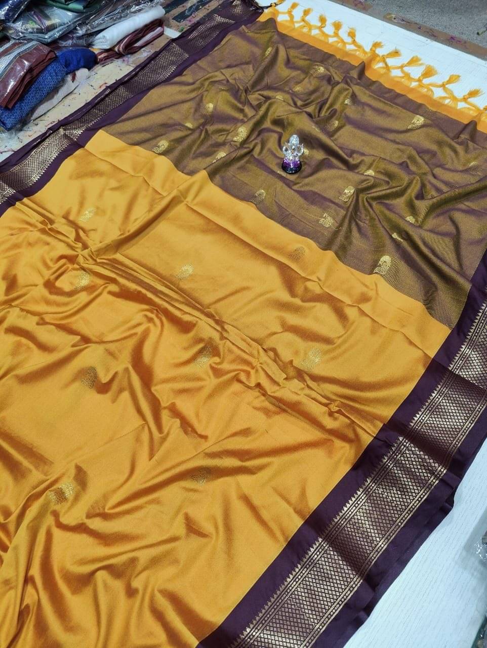     			FAB SILK Cotton Silk Embellished Saree With Unstitched Blouse Piece ( Multicolor10 )