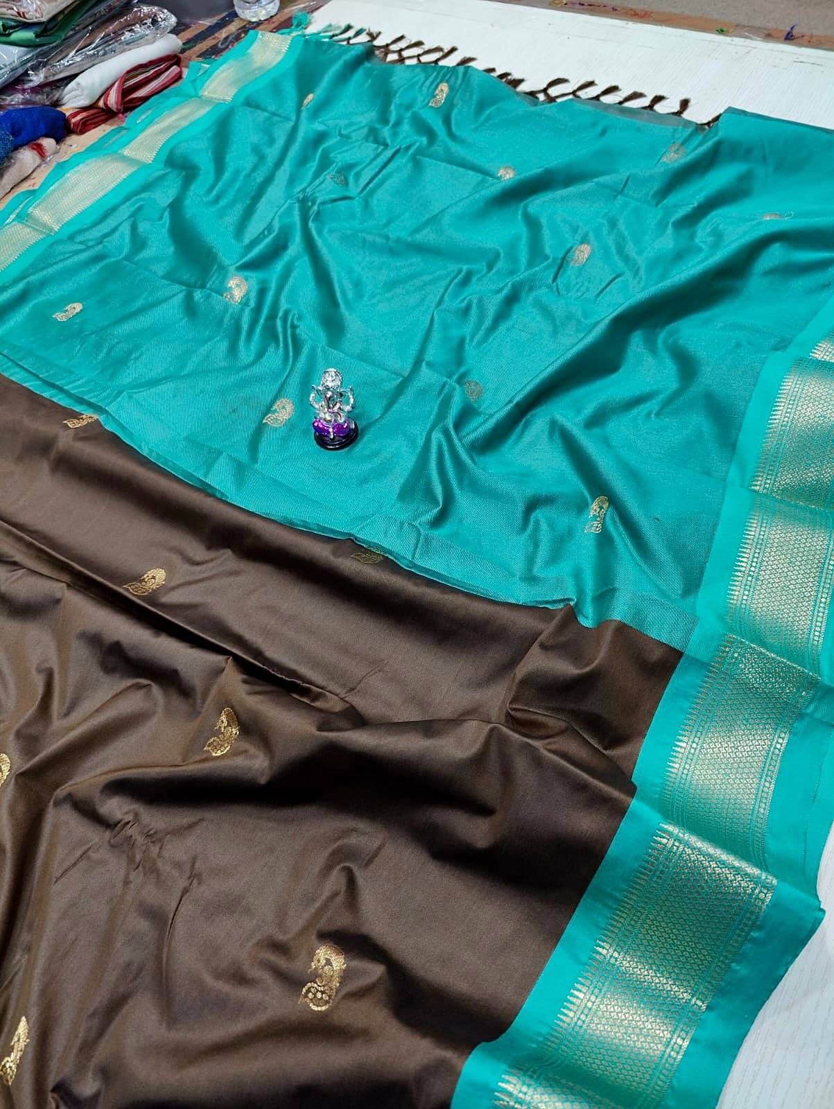     			FAB SILK Cotton Silk Embroidered Saree With Unstitched Blouse Piece ( Multicolor12 )