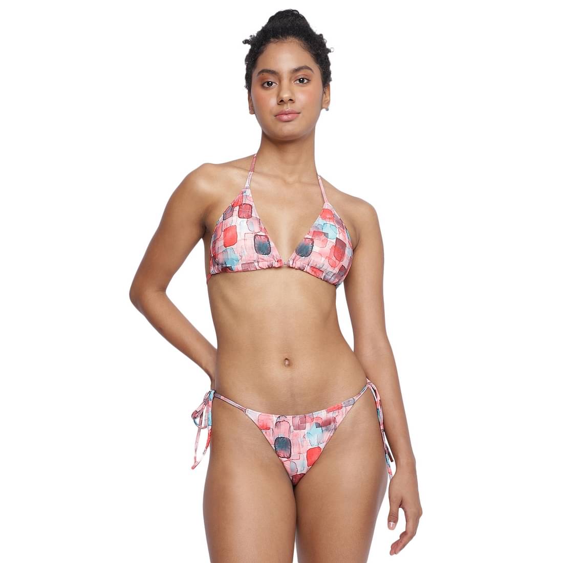 La Intimo Polyester Multi Color Bikini - Pack of 2 La Intimo Polyester Multi Color Bikini - Pack of 2