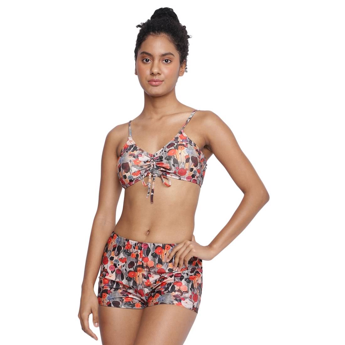 La Intimo Polyester Multi Color Tankinis - Single La Intimo Polyester Multi Color Tankinis - Single
