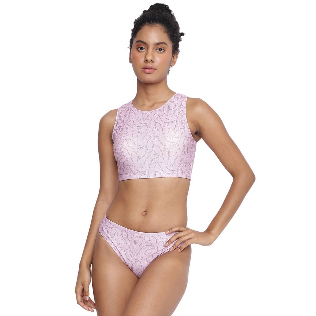 La Intimo Polyester Multi Color Tankinis - Single La Intimo Polyester Multi Color Tankinis - Single