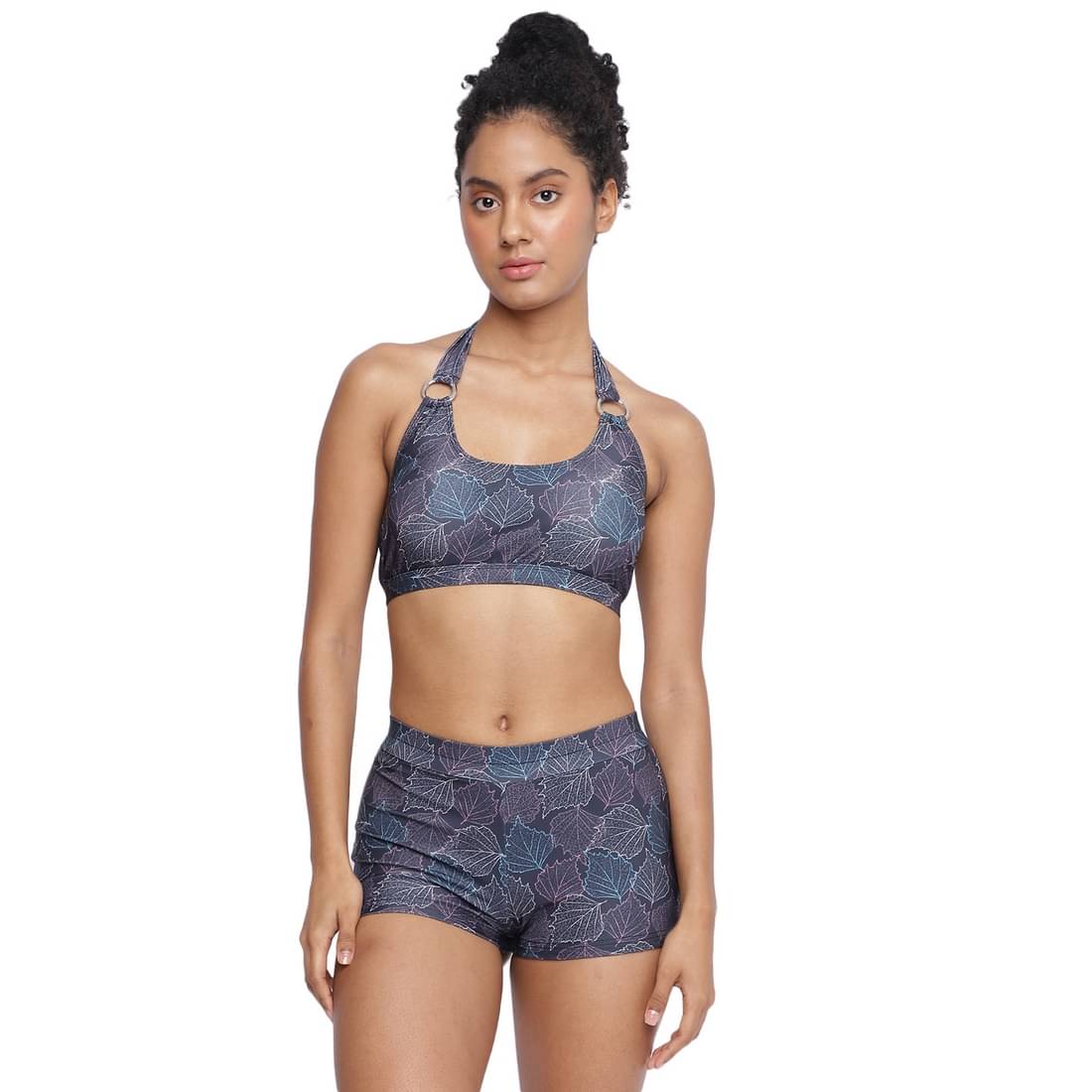     			La Intimo Polyester Multi Color Bikini - Single