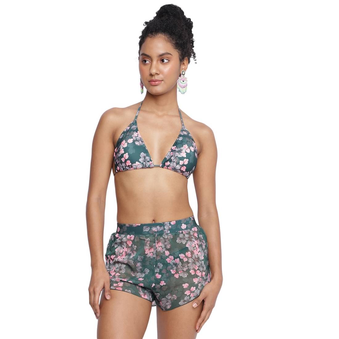 La Intimo Polyester Multi Color Beach Shorts - Single La Intimo Polyester Multi Color Beach Shorts - Single
