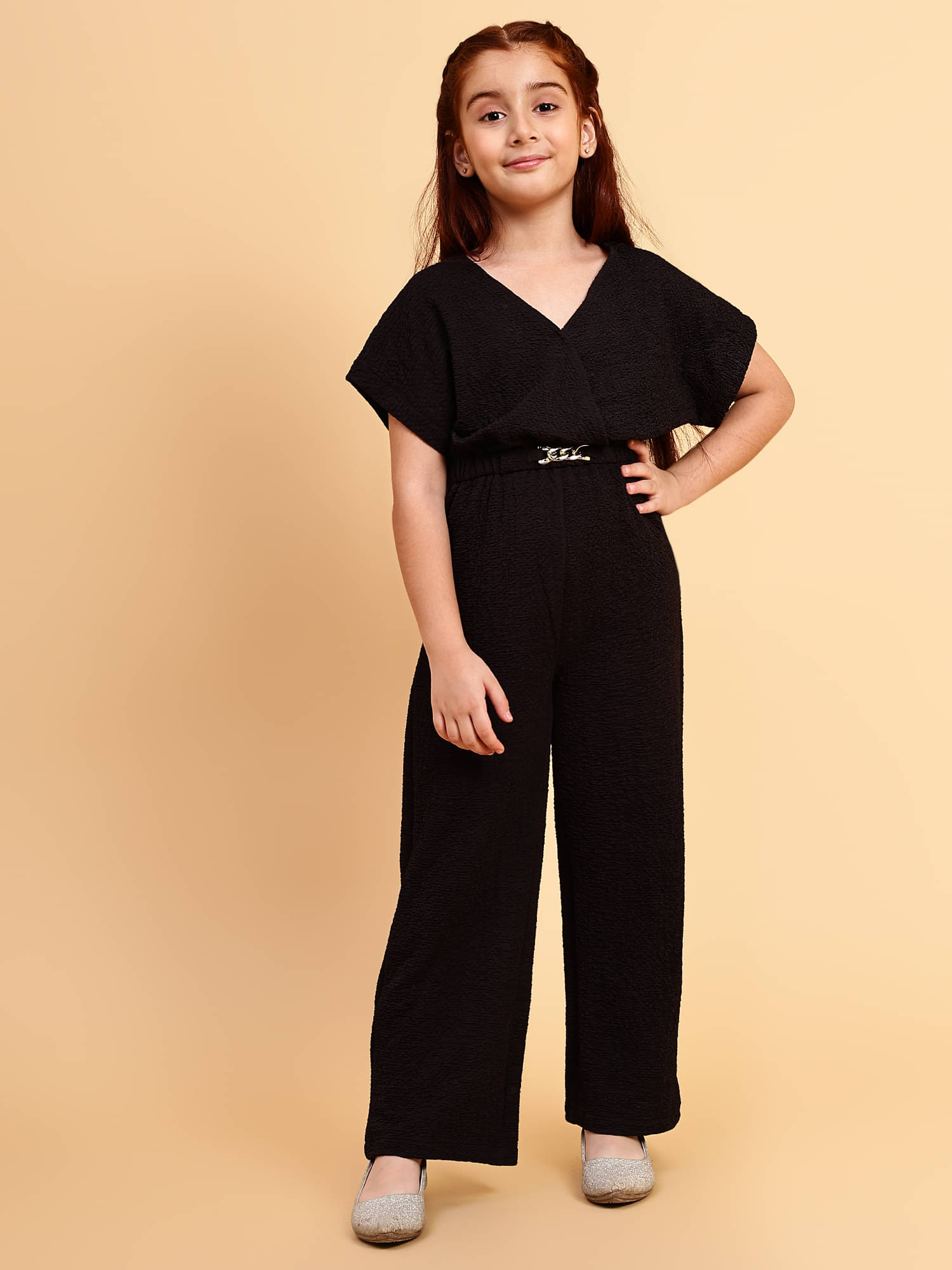 Lazy Shark Girls Cotton Blend Jumpsuit ( Pack of 1 , Black ) Lazy Shark Girls Cotton Blend Jumpsuit ( Pack of 1 , Black )